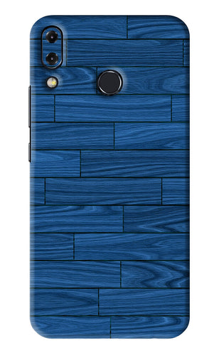 Blue Wooden Texture Asus Zenfone 5Z Back Skin Wrap