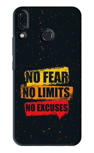 No Fear No Limits No Excuses Asus Zenfone 5Z Back Skin Wrap