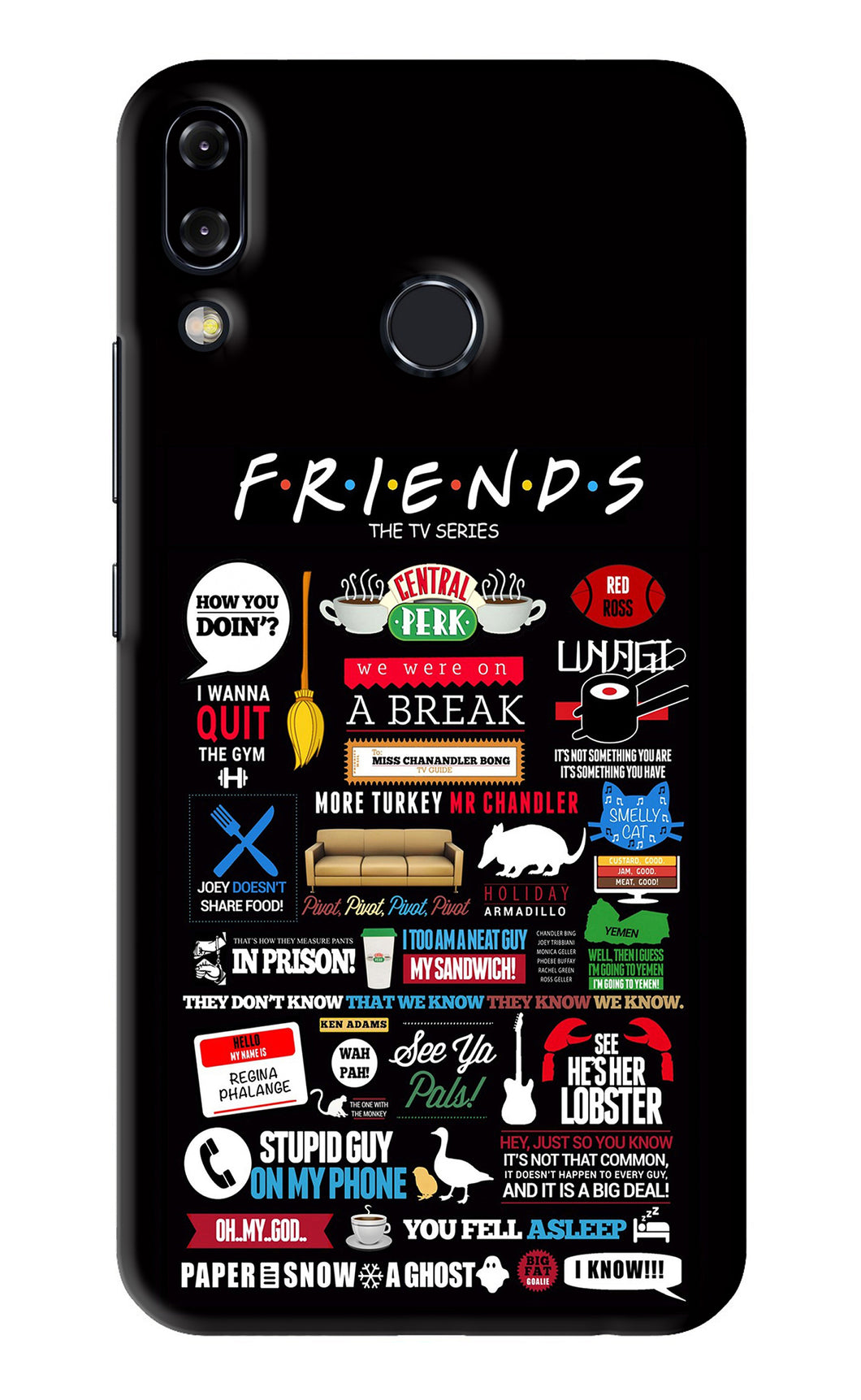 FRIENDS Asus Zenfone 5Z Back Skin Wrap