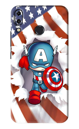 Captain America Asus Zenfone 5Z Back Skin Wrap