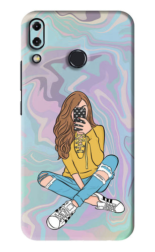 Selfie Girl Asus Zenfone 5Z Back Skin Wrap