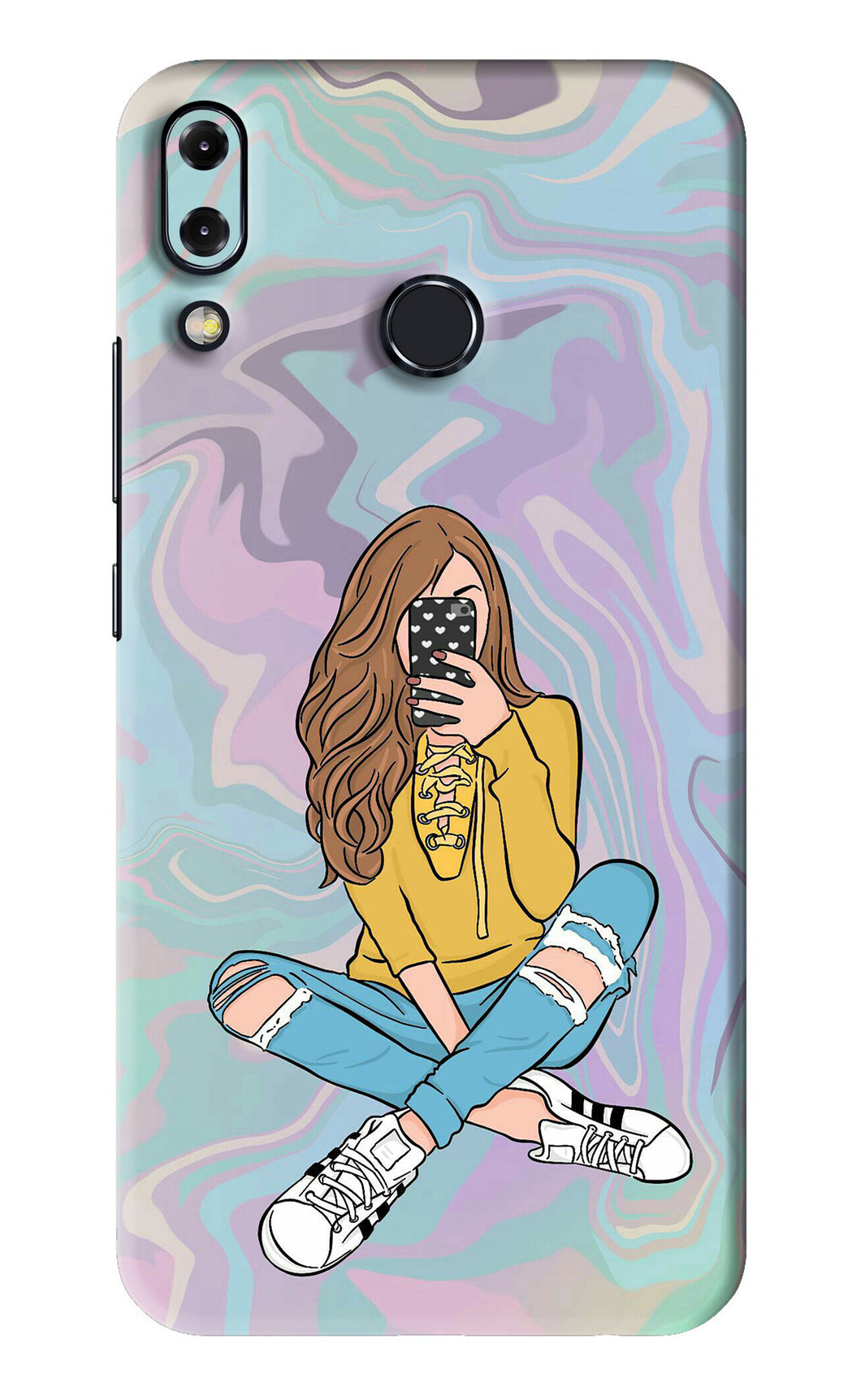 Selfie Girl Asus Zenfone 5Z Back Skin Wrap