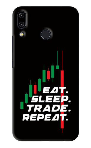 Eat Sleep Trade Repeat Asus Zenfone 5Z Back Skin Wrap