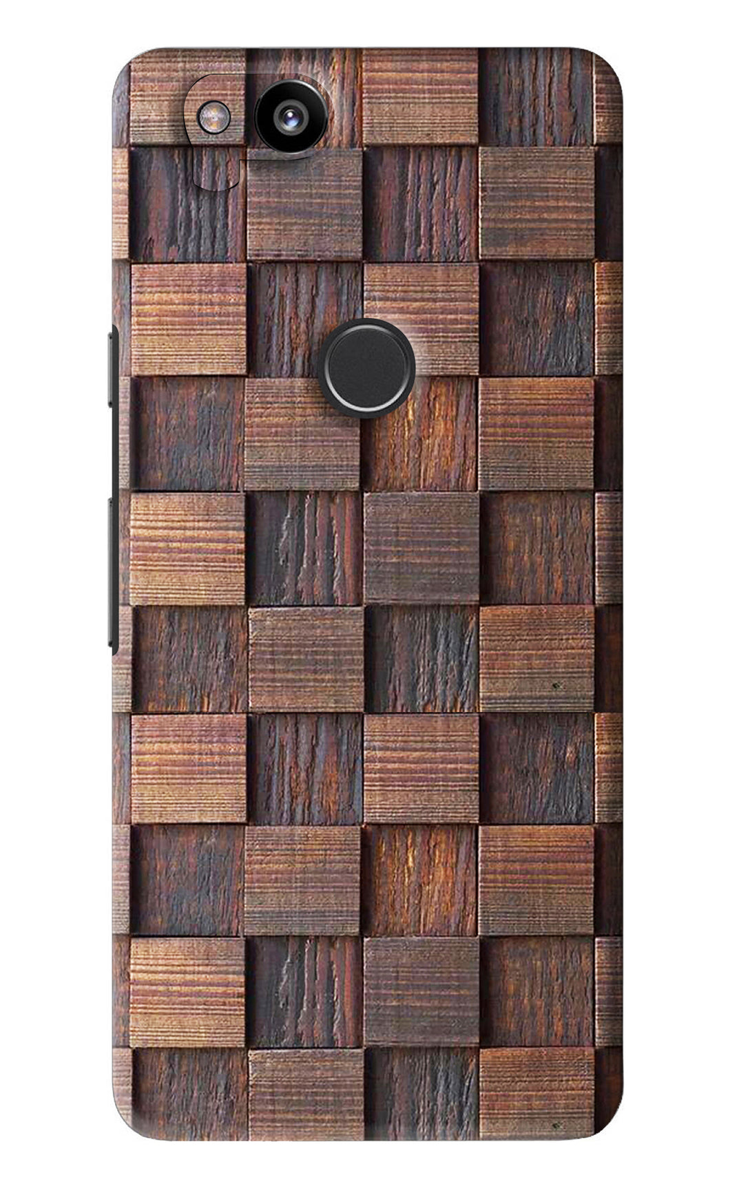 Wooden Cube Design Google Pixel 2 Back Skin Wrap