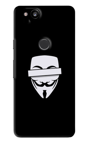 Anonymous Face Google Pixel 2 Back Skin Wrap