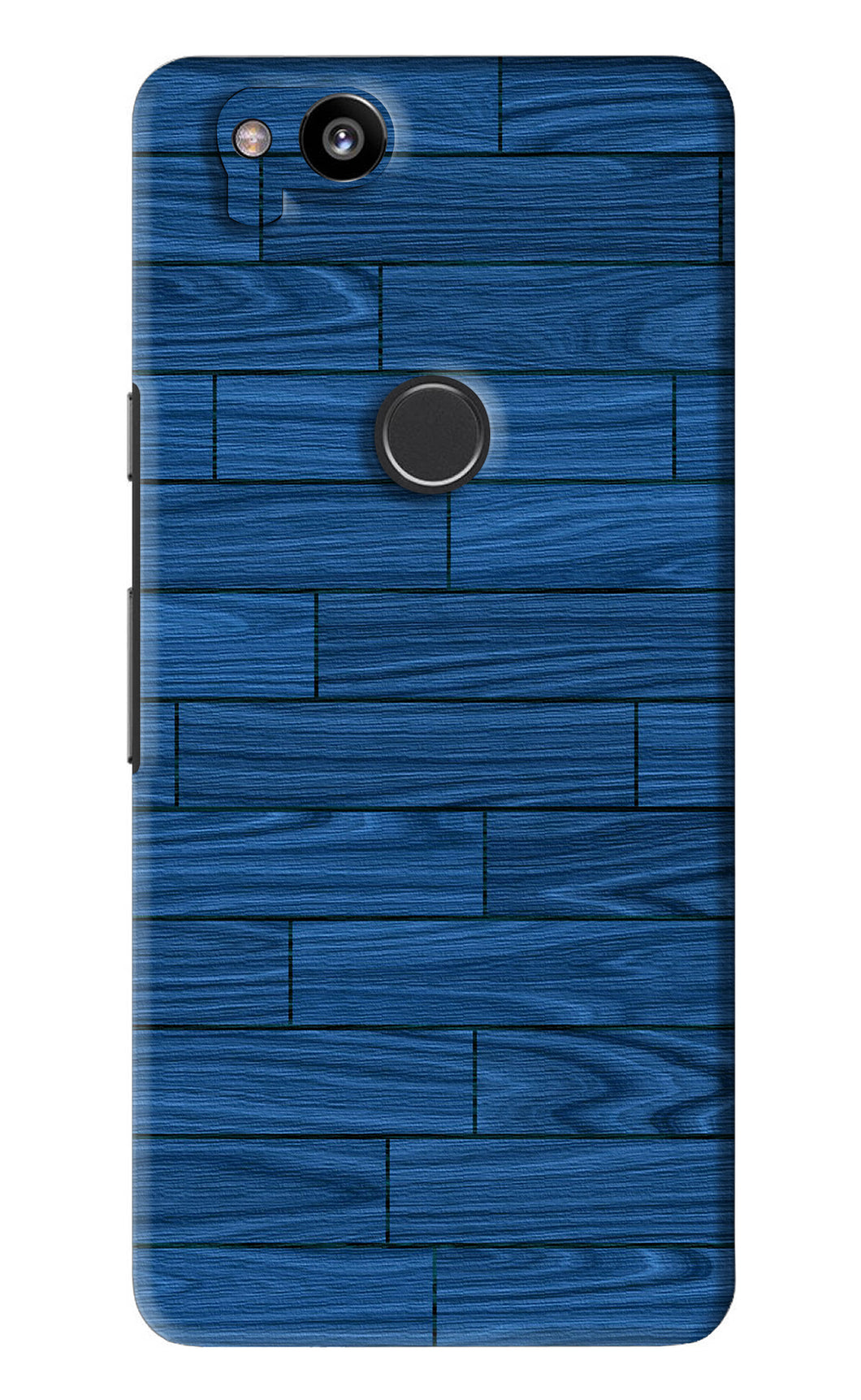 Blue Wooden Texture Google Pixel 2 Back Skin Wrap