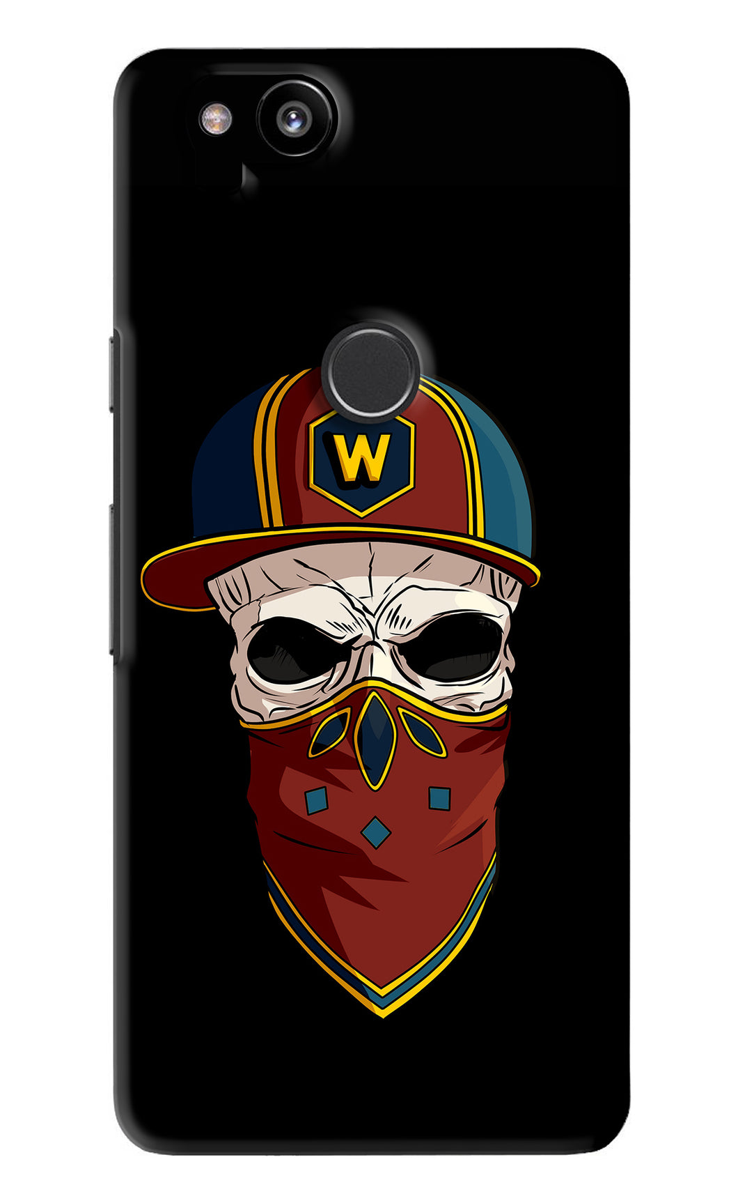 Skull Google Pixel 2 Back Skin Wrap