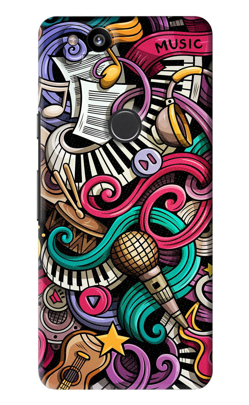 Music Abstract Google Pixel 2 Back Skin Wrap