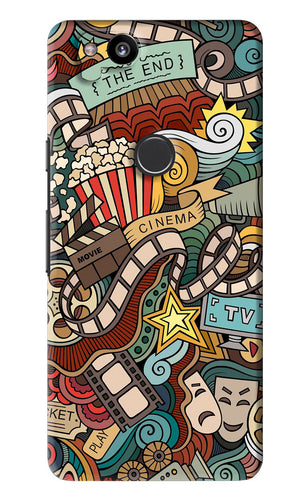 Cinema Abstract Google Pixel 2 Back Skin Wrap