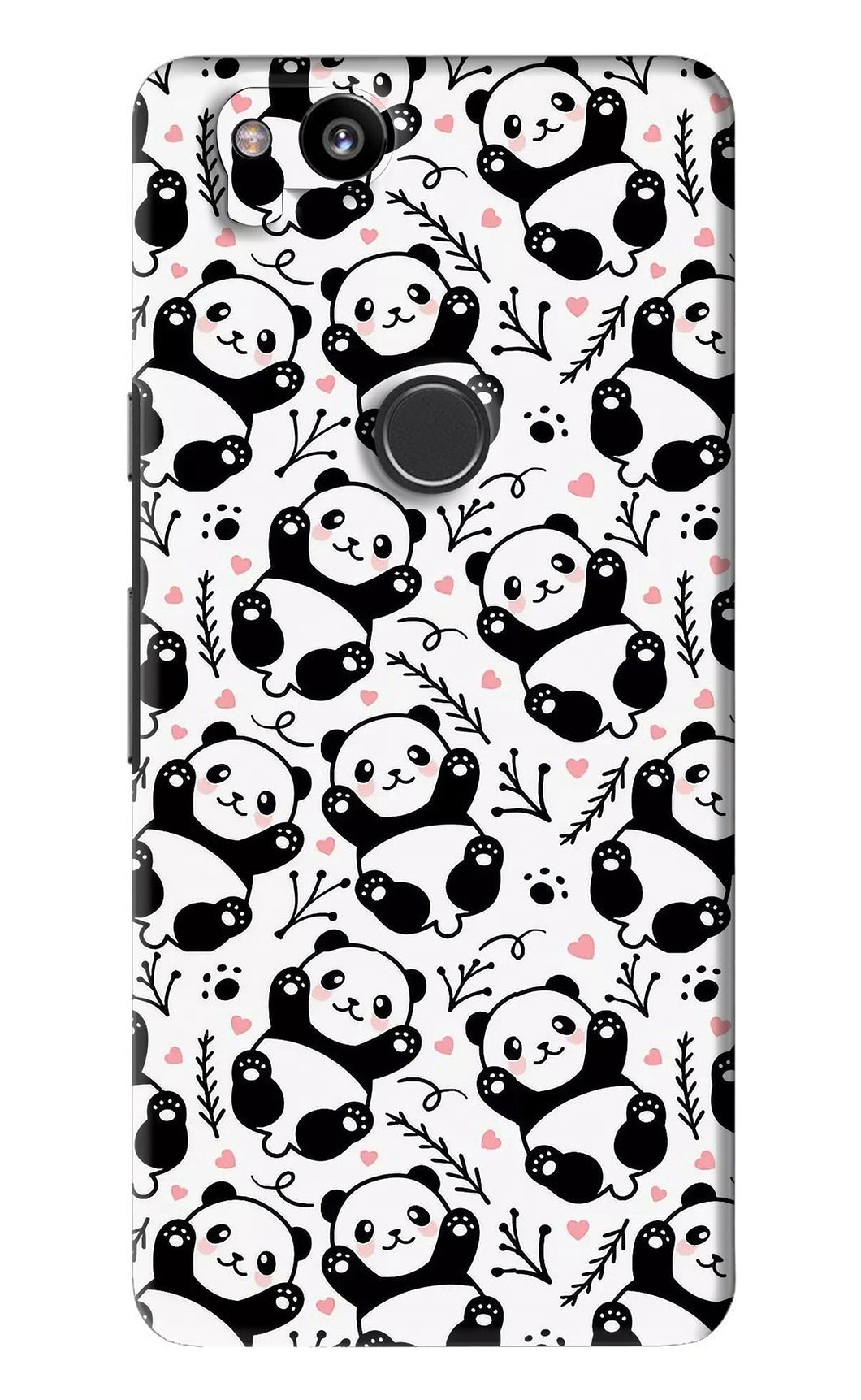 Cute Panda Google Pixel 2 Back Skin Wrap