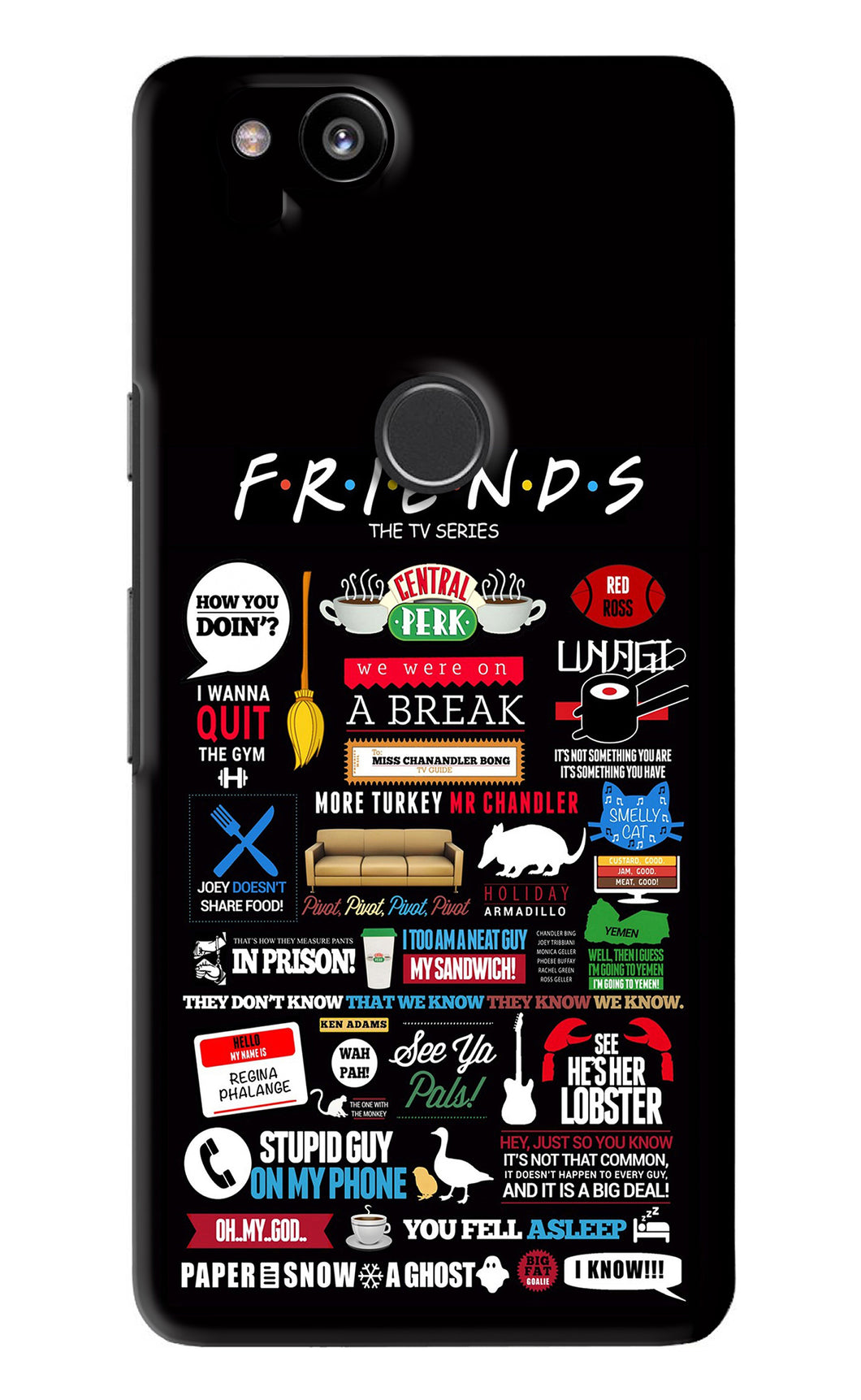FRIENDS Google Pixel 2 Back Skin Wrap