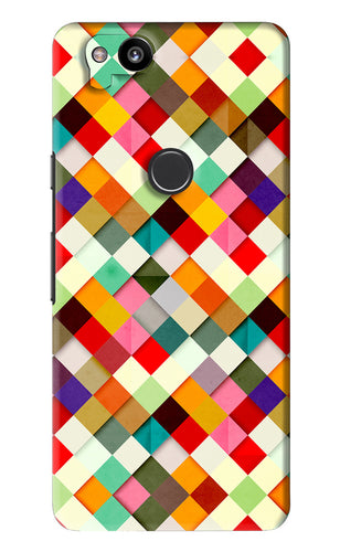 Geometric Abstract Colorful Google Pixel 2 Back Skin Wrap