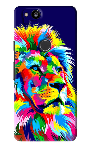 Vector Art Lion Google Pixel 2 Back Skin Wrap