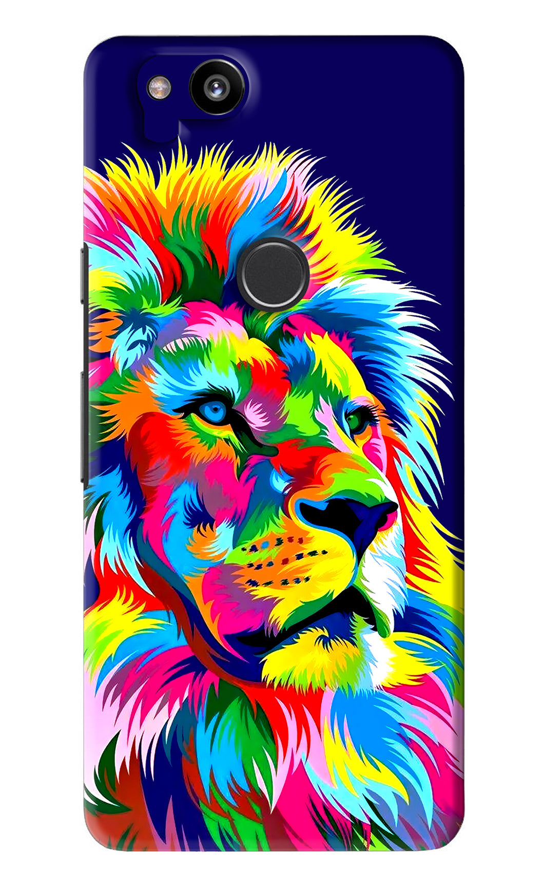 Vector Art Lion Google Pixel 2 Back Skin Wrap