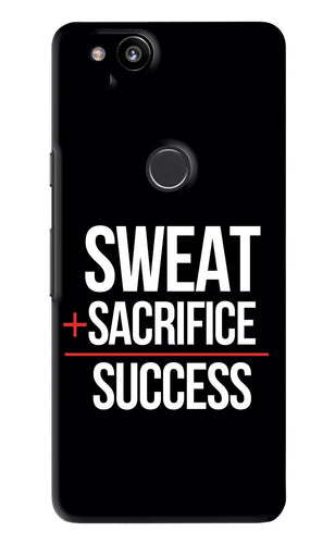 Sweat Sacrifice Success Google Pixel 2 Back Skin Wrap