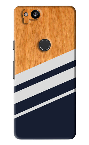 Black And White Wooden Google Pixel 2 Back Skin Wrap