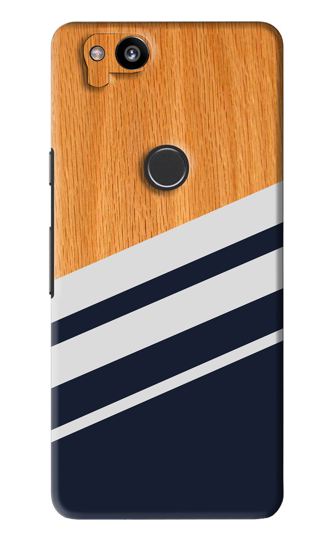 Black And White Wooden Google Pixel 2 Back Skin Wrap