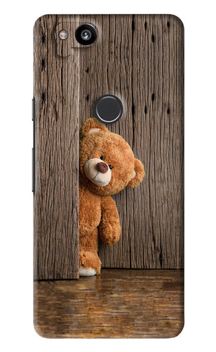 Teddy Wooden Google Pixel 2 Back Skin Wrap