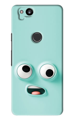 Silly Face Cartoon Google Pixel 2 Back Skin Wrap