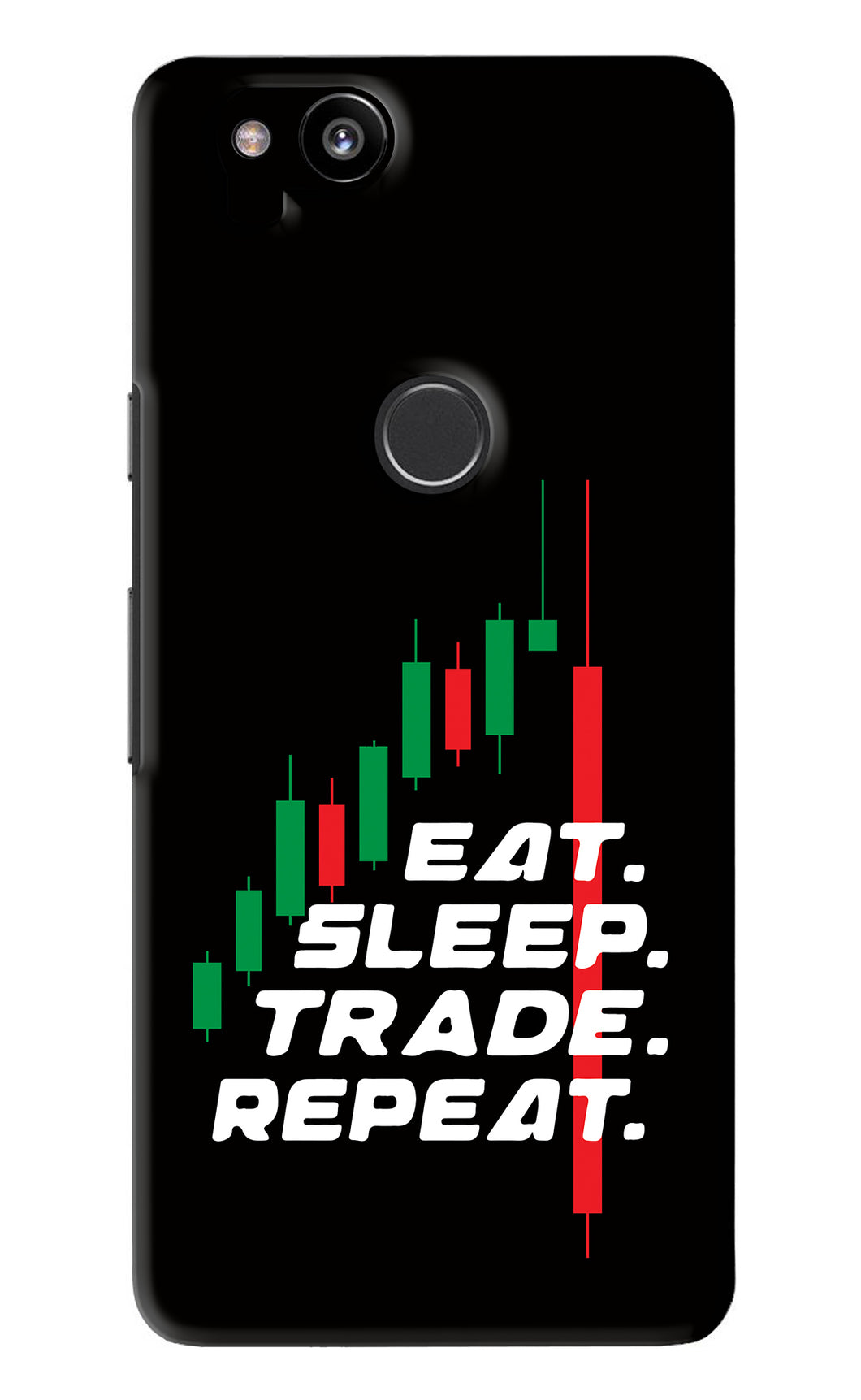 Eat Sleep Trade Repeat Google Pixel 2 Back Skin Wrap
