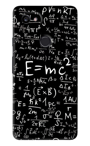 Physics Albert Einstein Formula Google Pixel 2 Xl Back Skin Wrap