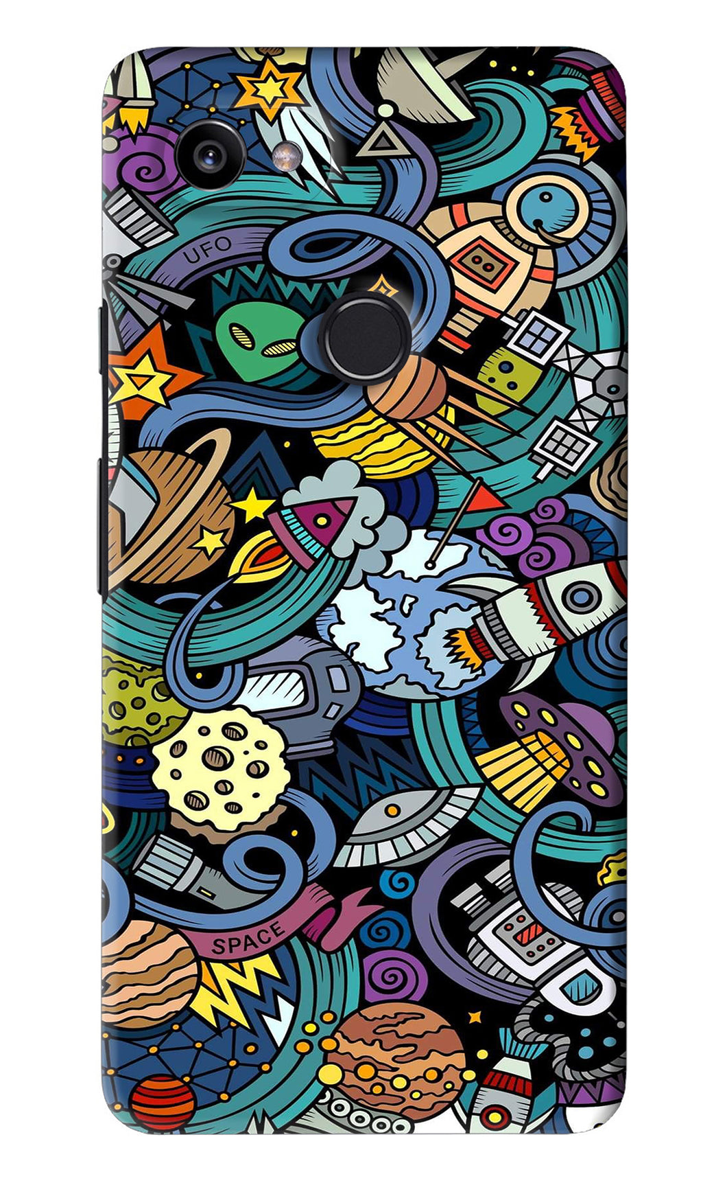 Space Abstract Google Pixel 2 Xl Back Skin Wrap