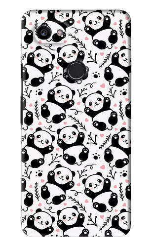 Cute Panda Google Pixel 2 Xl Back Skin Wrap