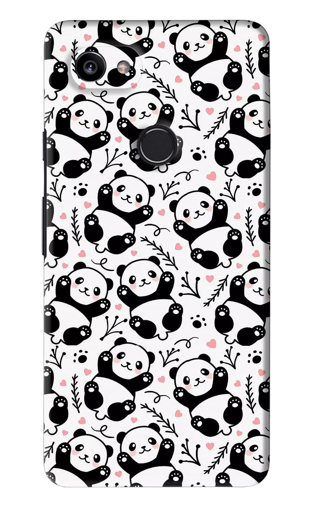 Cute Panda Google Pixel 2 Xl Back Skin Wrap