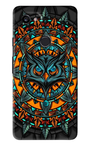 Angry Owl Art Google Pixel 2 Xl Back Skin Wrap