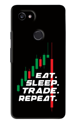 Eat Sleep Trade Repeat Google Pixel 2 Xl Back Skin Wrap