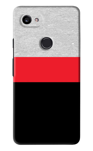 Tri Color Pattern Google Pixel 2 Xl Back Skin Wrap