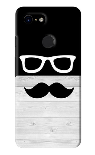 Mustache Google Pixel 3 Back Skin Wrap