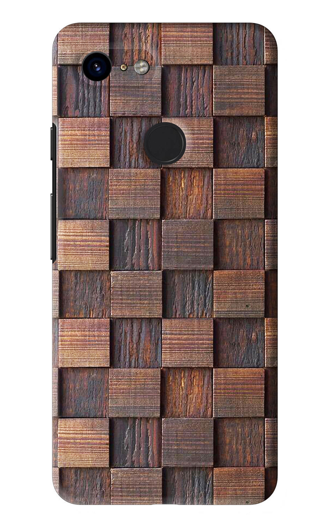 Wooden Cube Design Google Pixel 3 Back Skin Wrap