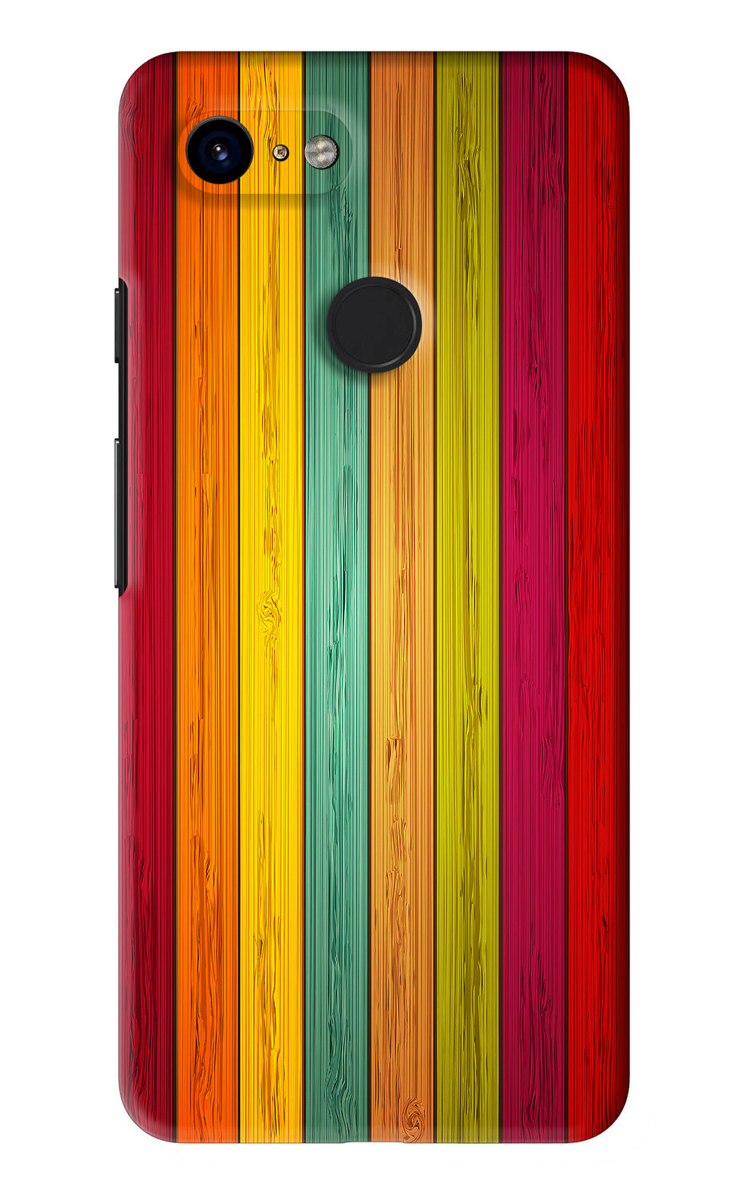 Multicolor Wooden Google Pixel 3 Back Skin Wrap