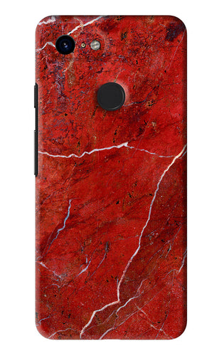 Red Marble Design Google Pixel 3 Back Skin Wrap