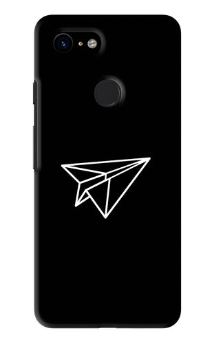 Paper Plane White Google Pixel 3 Back Skin Wrap