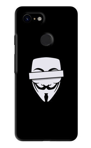 Anonymous Face Google Pixel 3 Back Skin Wrap