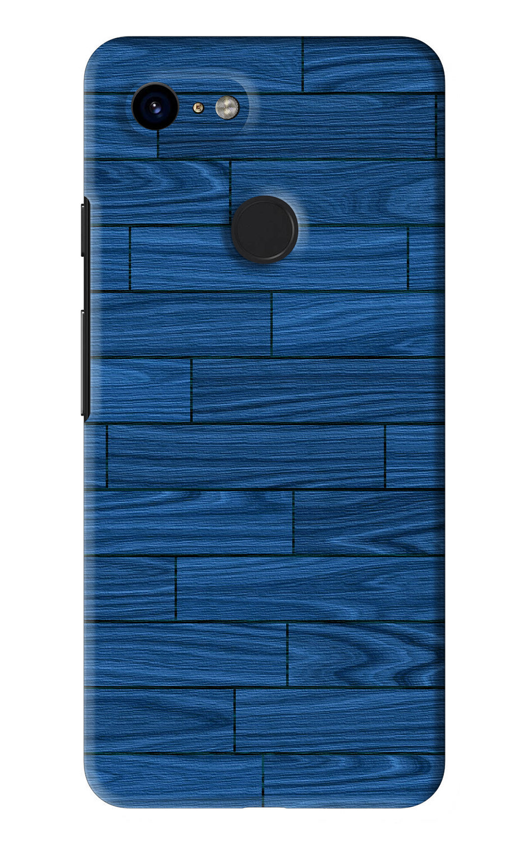 Blue Wooden Texture Google Pixel 3 Back Skin Wrap