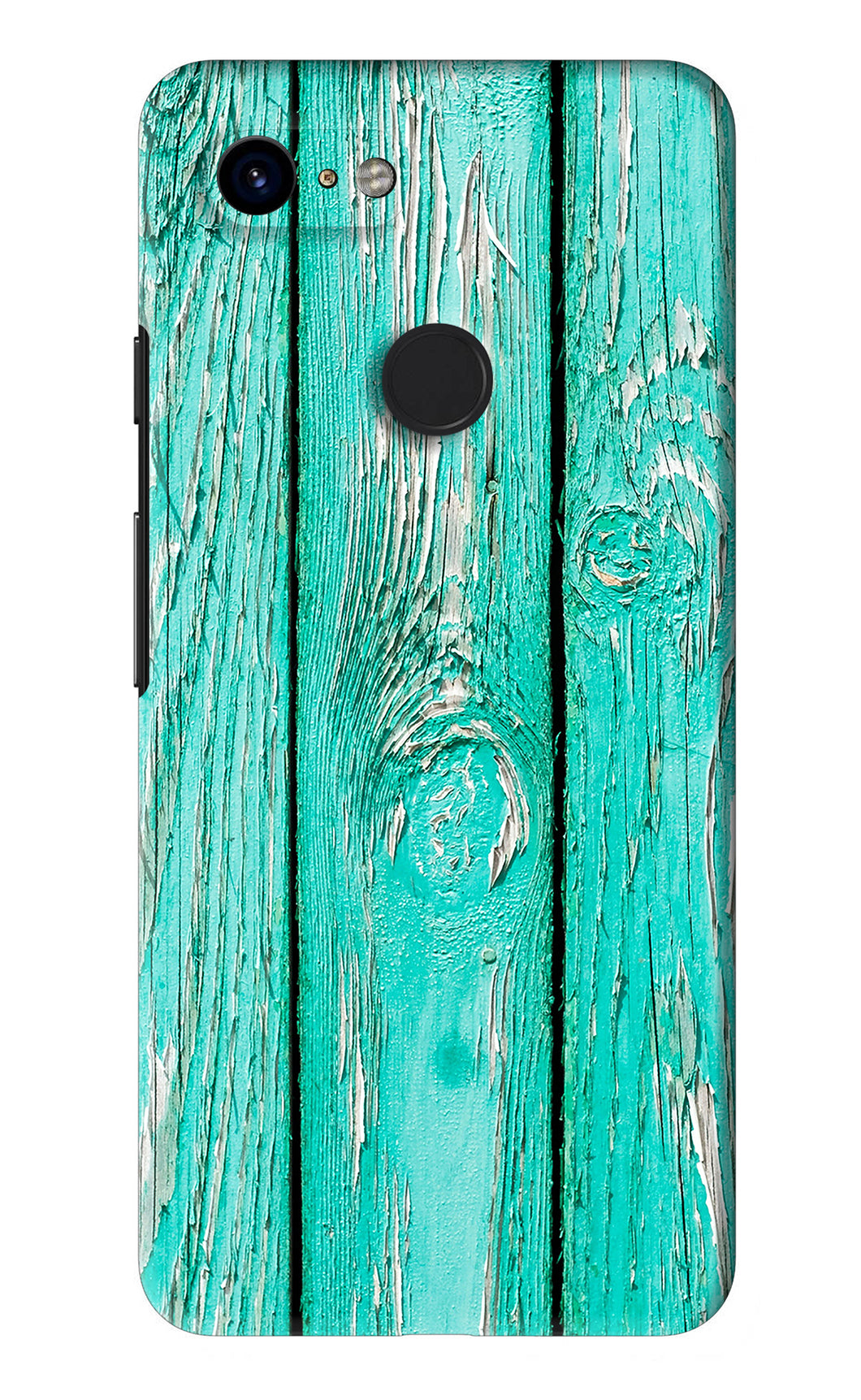 Blue Wood Google Pixel 3 Back Skin Wrap