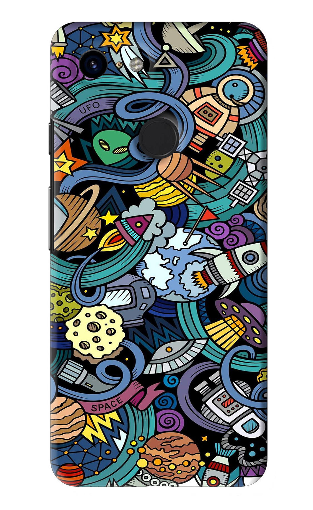 Space Abstract Google Pixel 3 Back Skin Wrap