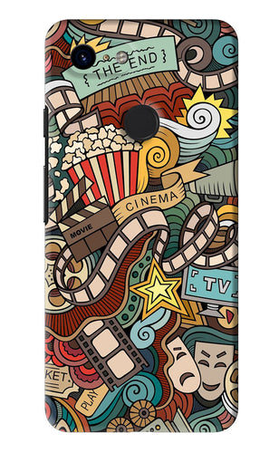 Cinema Abstract Google Pixel 3 Back Skin Wrap