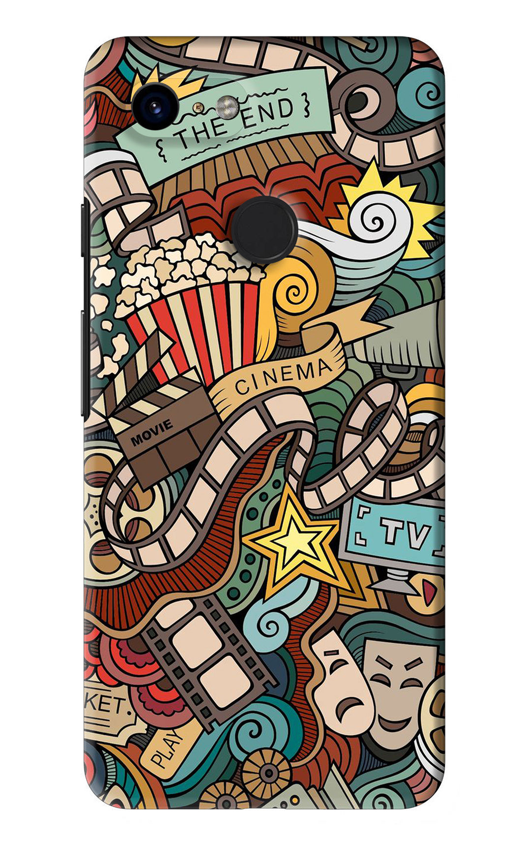 Cinema Abstract Google Pixel 3 Back Skin Wrap