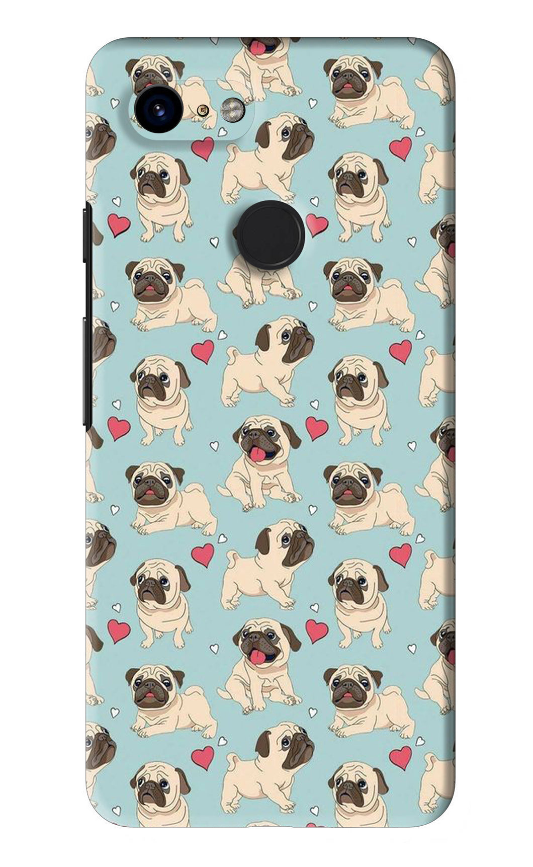 Pug Dog Google Pixel 3 Back Skin Wrap