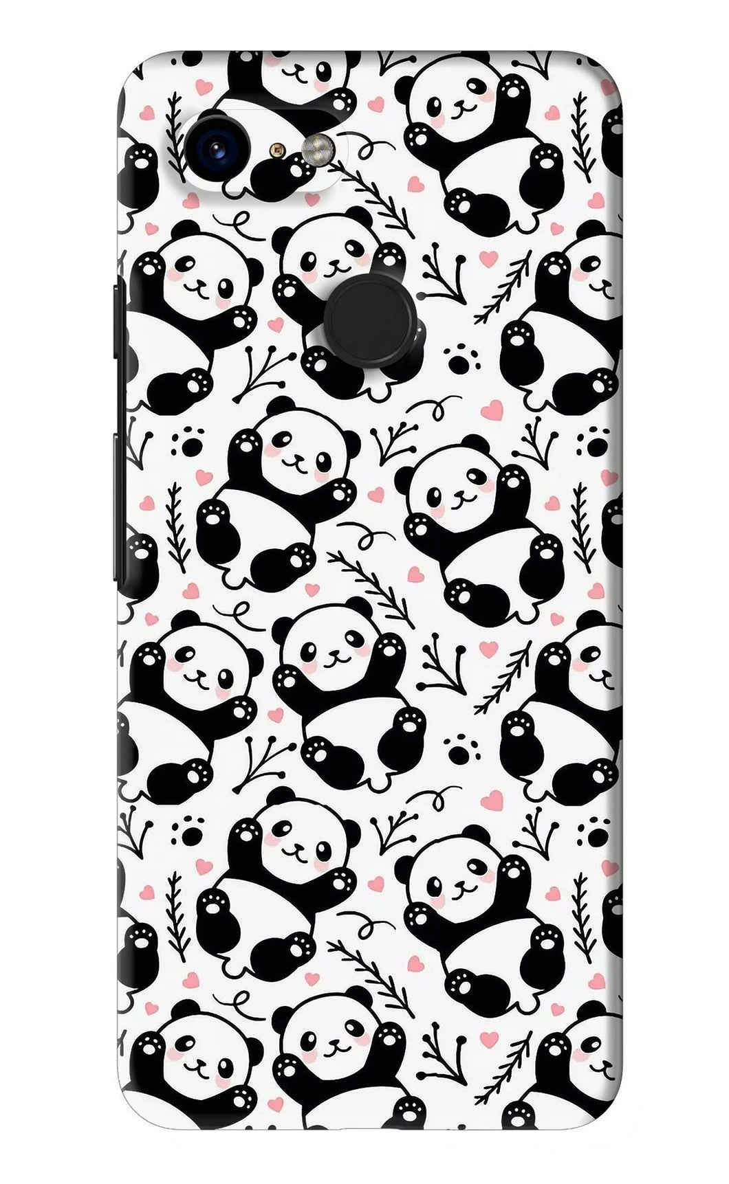 Cute Panda Google Pixel 3 Back Skin Wrap