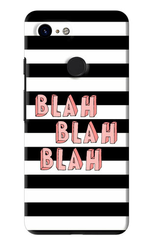 Blah Blah Blah Google Pixel 3 Back Skin Wrap