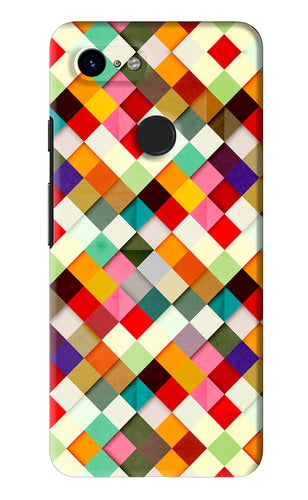 Geometric Abstract Colorful Google Pixel 3 Back Skin Wrap