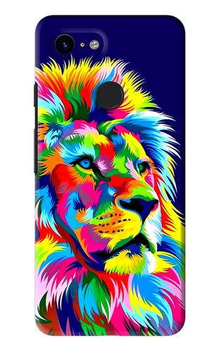 Vector Art Lion Google Pixel 3 Back Skin Wrap