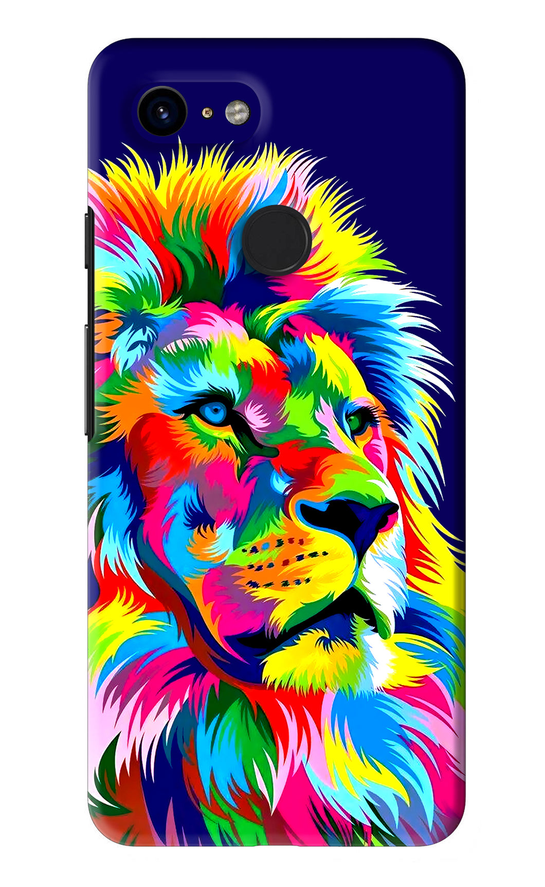 Vector Art Lion Google Pixel 3 Back Skin Wrap