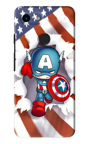 Captain America Google Pixel 3 Back Skin Wrap