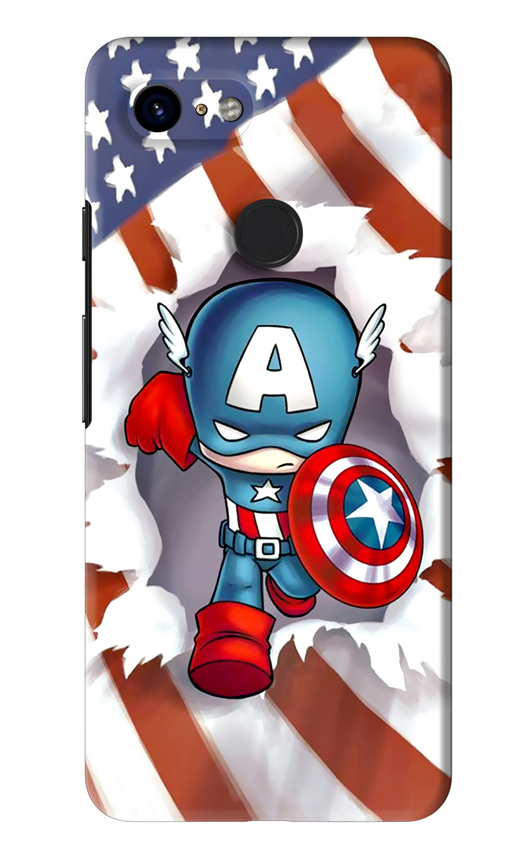 Captain America Google Pixel 3 Back Skin Wrap